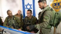 הרמטכ״ל, רב-אלוף הרצי הלוי בהערכת מצב במרכז רצועת עזה (צילום: דובר צה"ל)