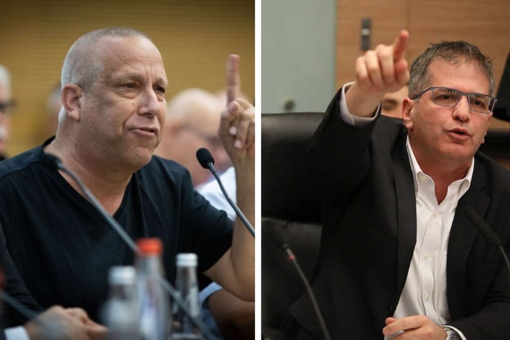 שר החינוך יואב קיש (מימין) וראש מועצת אשכול גדי ירקוני (צילומים: אורן בן חקון, יונתן זינדל/פלאש90)