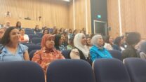 משתתפות בכנס על פגיעות מיניות בחברה הערבית בסכנין (צילום: יניב שרון)