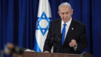 ראש הממשלה בנימין נתניהו במסיבת עיתונאים (צילום: דודו בכר/פול)