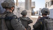 פעילות כוחות צה"ל בחאן יונס ברצועת עזה (צילום: דובר צה"ל)