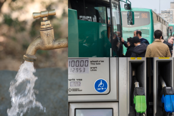 מחירי התחבורה הציבורית, הדלק והמים (צילום אילוסטרציה: פלאש90)