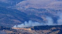 נפילת רקטה סמוך לקיבוץ קדרים בגליל העליון (צילום ארכיון: דוד טברסקי)