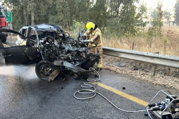 גבר ואישה נהרגו מפגיעה ישירה ברכב ברמת הגולן, צה״ל תקף בלבנון באזור ממנו שוגר המטח