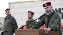 תא"ל דן גולדפוס בטקס חילופי מפקד אוגדה 98 (צילום: דובר צה"ל)