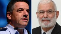 האלוף במיל' יעקב עמידרור (מימין) והאלוף במיל' עמיקם נורקין (צילומים: אלבום פרטי, תומר נויברג / פלאש 90)