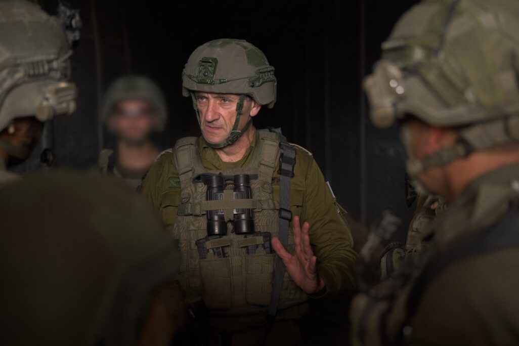 הרמטכ"ל הרצי הלוי בציר פילדלפי (צילום: דובר צה"ל)