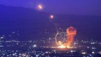 פיצוץ באזור בקעת הלבנון לאחר תקיפות חיל האוויר (צילום ארכיון: רשתות חברתיות)