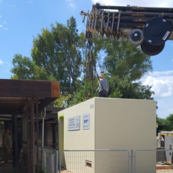 הנחת מיגונית בצפון לקראת פתיחת שנת הלימודים (צילום: דובר צה"ל)