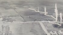 השמדת מנהרה באורך 3 ק"מ במרכז הרצועה (צילום מתוך סרטון דובר צה"ל)