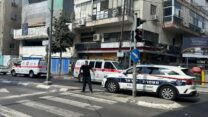 זירת אירוע אלימות בין אריתראים בדרום תל אביב (צילום: מד"א)