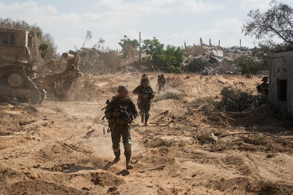 לוחמי צה״ל בפעילות בחאן יונס (צילום: דובר צה״ל)