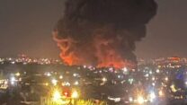 תקיפה המיוחסת לצה״ל באזור א-נבי שית בדרום לבנון (צילום: רשתות חברתיות)