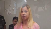 סיגל איצקוביץ בבית המשפט. נאשמת בעבירה של רצח בנסיבות מחמירות (צילום: לפי סעיף 27א' לחוק זכויות יוצרים)