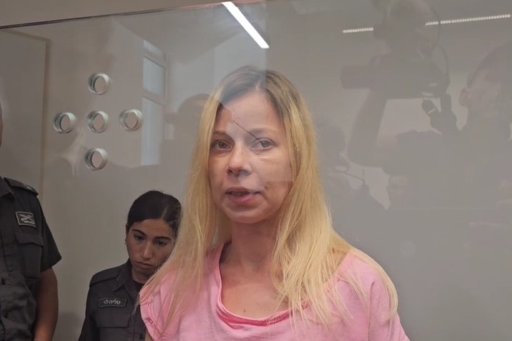 סיגל איצקוביץ בבית המשפט (צילום: לפי סעיף 27א' לחוק זכויות יוצרים) סיגל איצקוביץ בבית המשפט. נאשמת בעבירה של רצח בנסיבות מחמירות (צילום: לפי סעיף 27א' לחוק זכויות יוצרים)