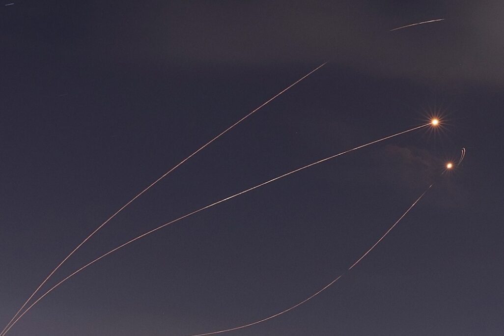 יירוטים של מערכת כיפת ברזל (צילום: REUTERS/Amir Cohen)