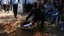 הלוויתה של רנ"ג הדס ברנץ (צילום: דוברות המשטרה)