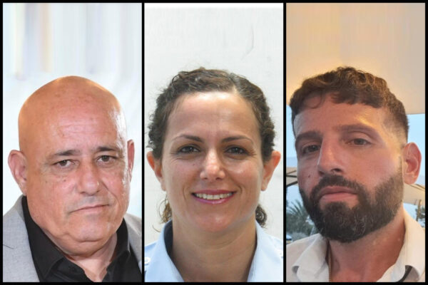 פקד אריק בן אליהו (מימין), רנ"ג הדס ברנץ ורס"מ רוני שקורי (צילומים: משטרת ישראל, אלבום פרטי)