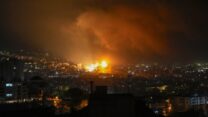 תקיפת חיל האוויר בדרום לבנון (צילום: AP Photo/Hassan Ammar)