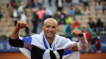 גיא ששון אחרי הזכייה (צילום: קרן איזיקסון, הוועד הפראלימפי)