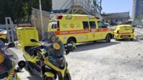 זירת תאונת עבודה (צילום ארכיון: דוברות הצלה פתח תקווה)