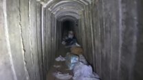 המנהרה בעזה בה נרצחו הירש גולדברג-פולין, עדן ירושלמי, אורי דנינו, אלמוג סרוסי, כרמל גת ואלכס לובנוב זכרונם לברכה (צילום: דובר צה״ל)