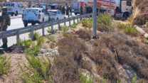 זירת הפיגוע בצומת גבעת אסף (צילום: הצלה ללא גבולות)