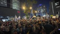 המחאה למען עסקת חטופים בתל אביב (צילום: יונתן הורנפלד)