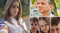 ליאון בר ז"ל (למעלה מימין), ילדי משפחת עידן ועמית מן ז"ל (צילומים: דובר צה"ל, אלבומים פרטיים)