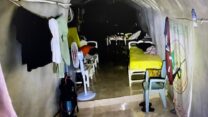 המנהרה בה שהה יחיא סינוואר במרחב תל סולטאן ואותרו על-ידי כוחות צה"ל ושב"כ (צילום: דובר צה"ל)