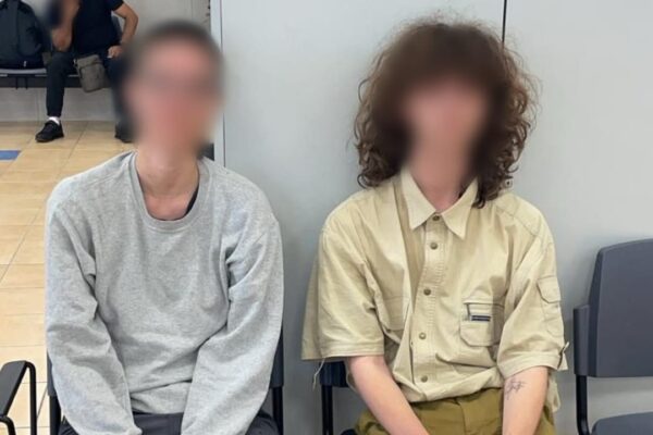 פעילי שמאל בעלי אזרחות גרמנית שנתפסו סמוך לחוות מעון (צילום: דוברות המשטרה)