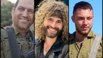 סמ"ר ישי מן (מימין), רס"ר במיל' סער אליעד נורסקי ורס"ן במיל' אבירם חריב (צילומים: דובר צה"ל)