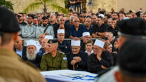 לווייתו של אל"מ אחסאן דקסה בדליית אל כרמל (צילום:  מיכאל גלעדי/פלאש 90)