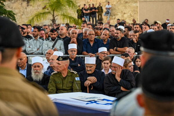 לווייתו של אל"מ אחסאן דקסה בדליית אל כרמל (צילום:  מיכאל גלעדי/פלאש 90)
