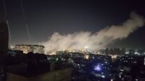אזור התקיפה המיוחסת לישראל בדמשק (צילום: רשתות חברתיות)