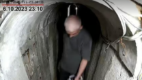 מנהיג חמאס יחיא סינוואר, בלילה שלפני מתקפת הפתע של חמאס על ישראל ב-7 באוקטובר (צילום: דובר צה"ל)
