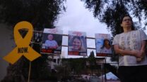 טקס לציון שנה לטבח 7 באוקטובר בכפר עזה (צילום: דוד טברסקי)