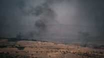נפילת רקטות בגליל העליון (צילום: דוד טברסקי)