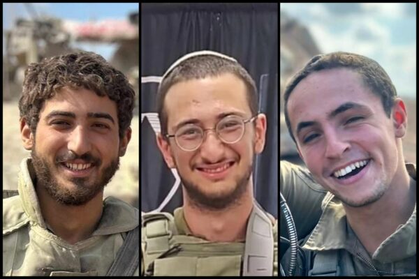 מימין לשמאל: ברק ישראל סגן ז"ל,  הלל אליהו עובדיה ז"ל ועידו בן צבי ז"ל (צילום: דובר צה"ל)