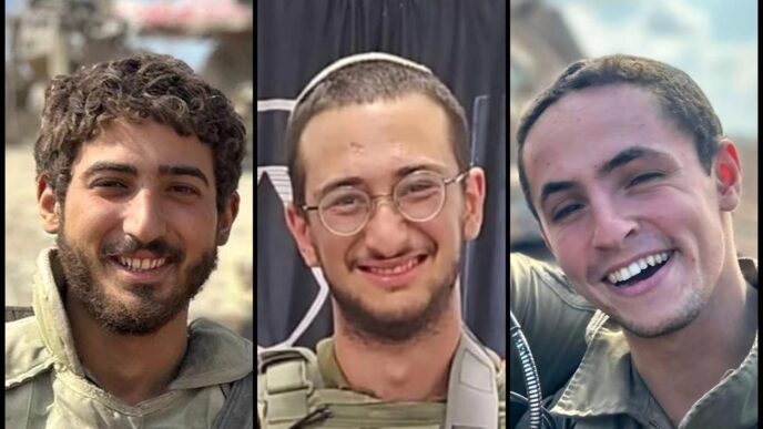 מימין לשמאל: ברק ישראל סגן ז"ל, הלל אליהו עובדיה ז"ל ועידו בן צבי ז"ל (צילום: דובר צה"ל)