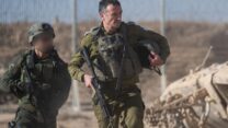 הרמטכ"ל רא"ל הרצי הלוי בדרכו להערכת מצב בג'באליה שברצועת עזה (צילום: דובר צה"ל)