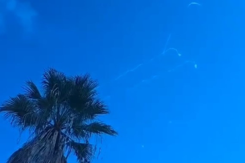 יירוטים מעל חיפה (צילום: רשתות חברתיות, שימוש לפי סעיף 27א' לחוק זכויות יוצרים)