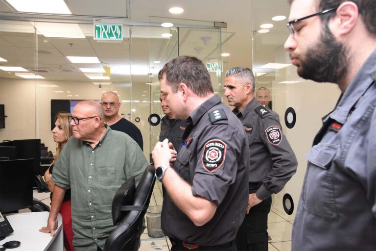 ביקור במחוז דן כבאות והצלה