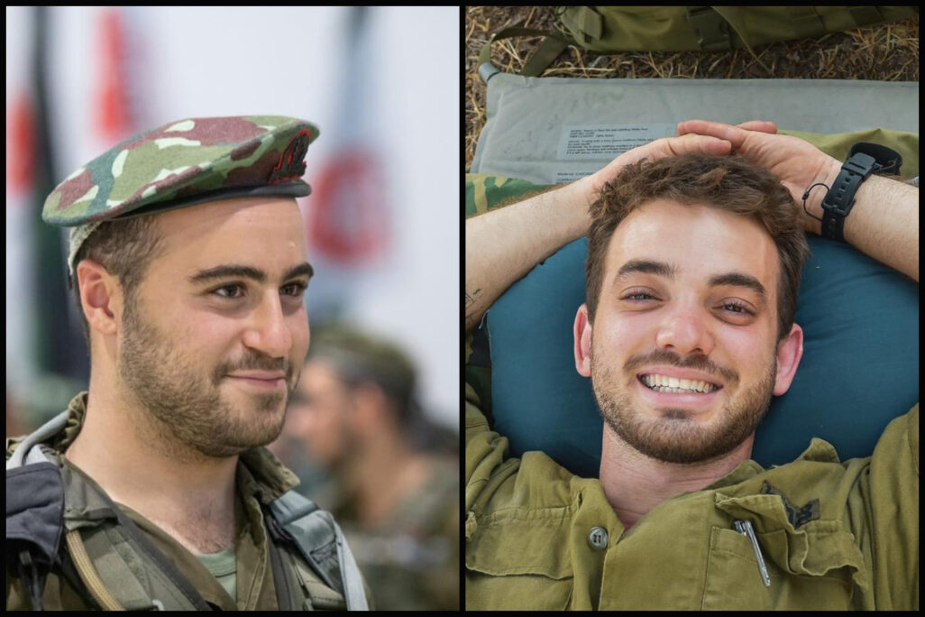 סרן יוגב פזי (מימין) וסמ"ר נועם איתן (צילומים: דובר צה"ל)
