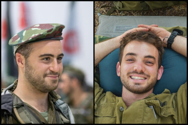 סרן יוגב פזי (מימין) וסמ"ר נועם איתן (צילומים: דובר צה"ל)