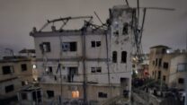 הבניין שנפגע בשפרעם (צילום: רשתות חברתיות, שימוש לפי סעיף 27א׳ לזכויות יוצרים)