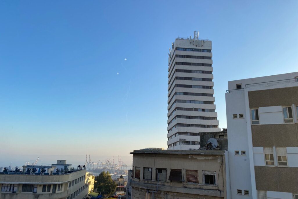 יירוטים מעל נמל חיפה, 15 בנובמבר 2024 יירוטים מעל נמל חיפה, 15 בנובמבר 2024