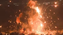 תקיפות צה"ל מתחת לדאחייה (צילום מסך: דובר צה"ל)