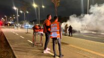 זירת הפיצוץ ברמלה (צילום: איחוד הצלה)