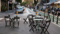 מסעדה ריקה ברחובות תל אביב (צילום: shutterstock)